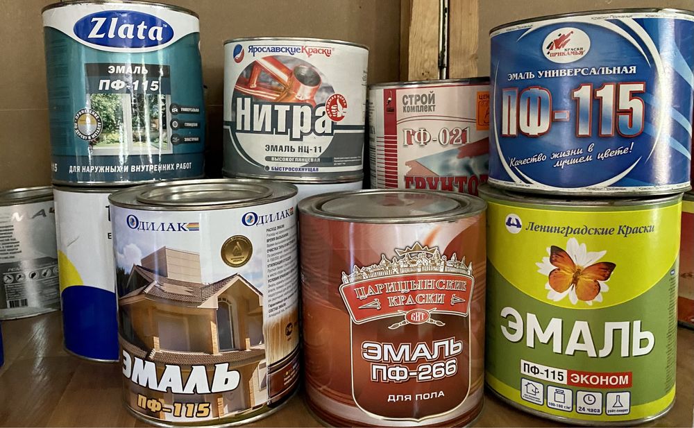 Эмаль, краска, олифа, лакокрасочная продукция