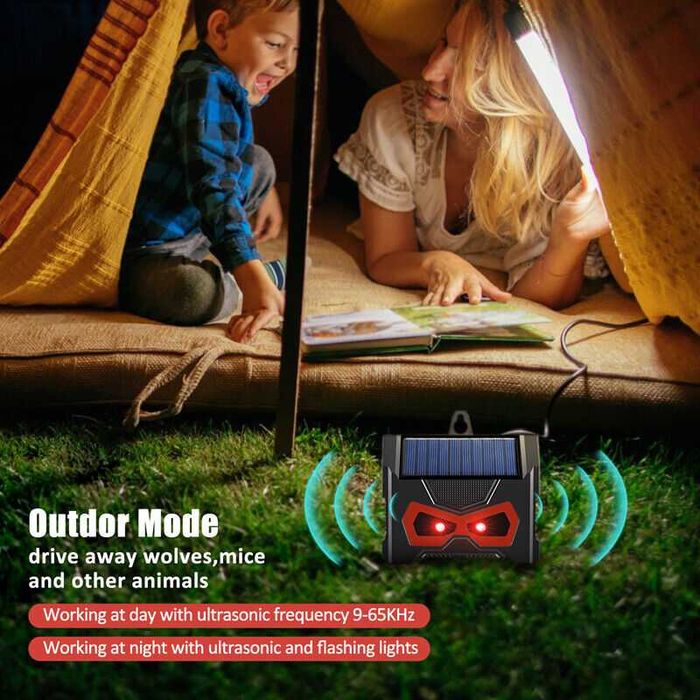 Ултразвуков, соларен, звуков репелент за контрол на вредители