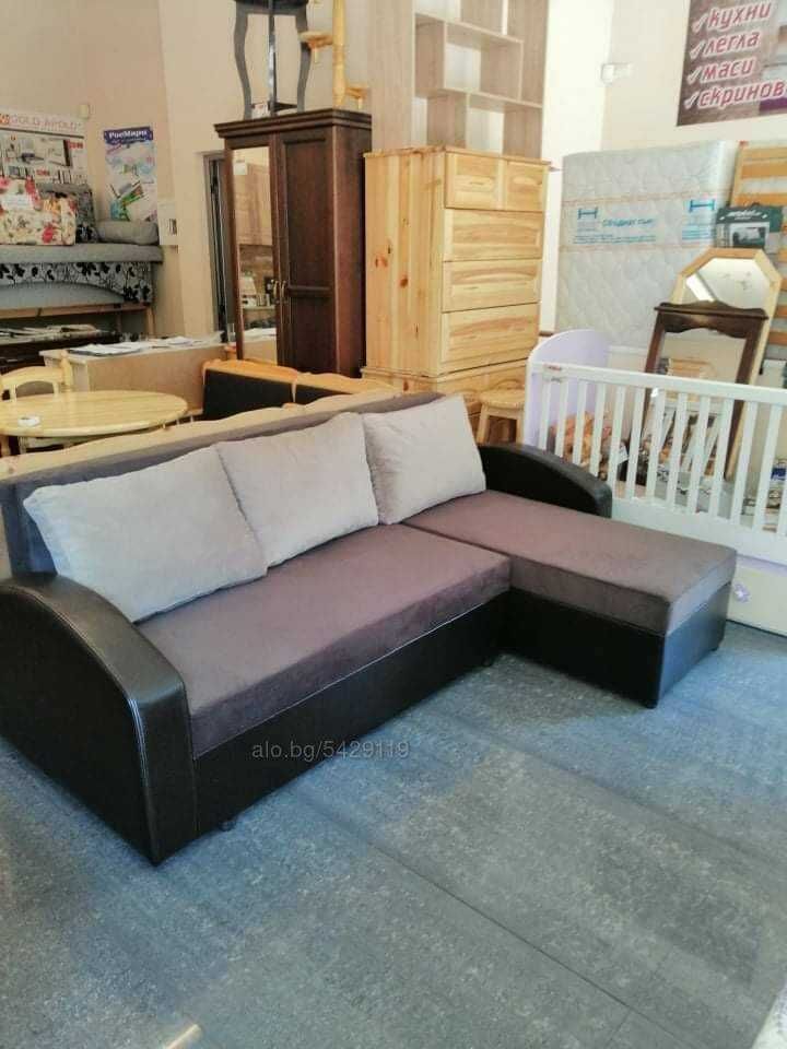 Кухненски ъгъл масив разтегателен, с ракли. Наличен!!!