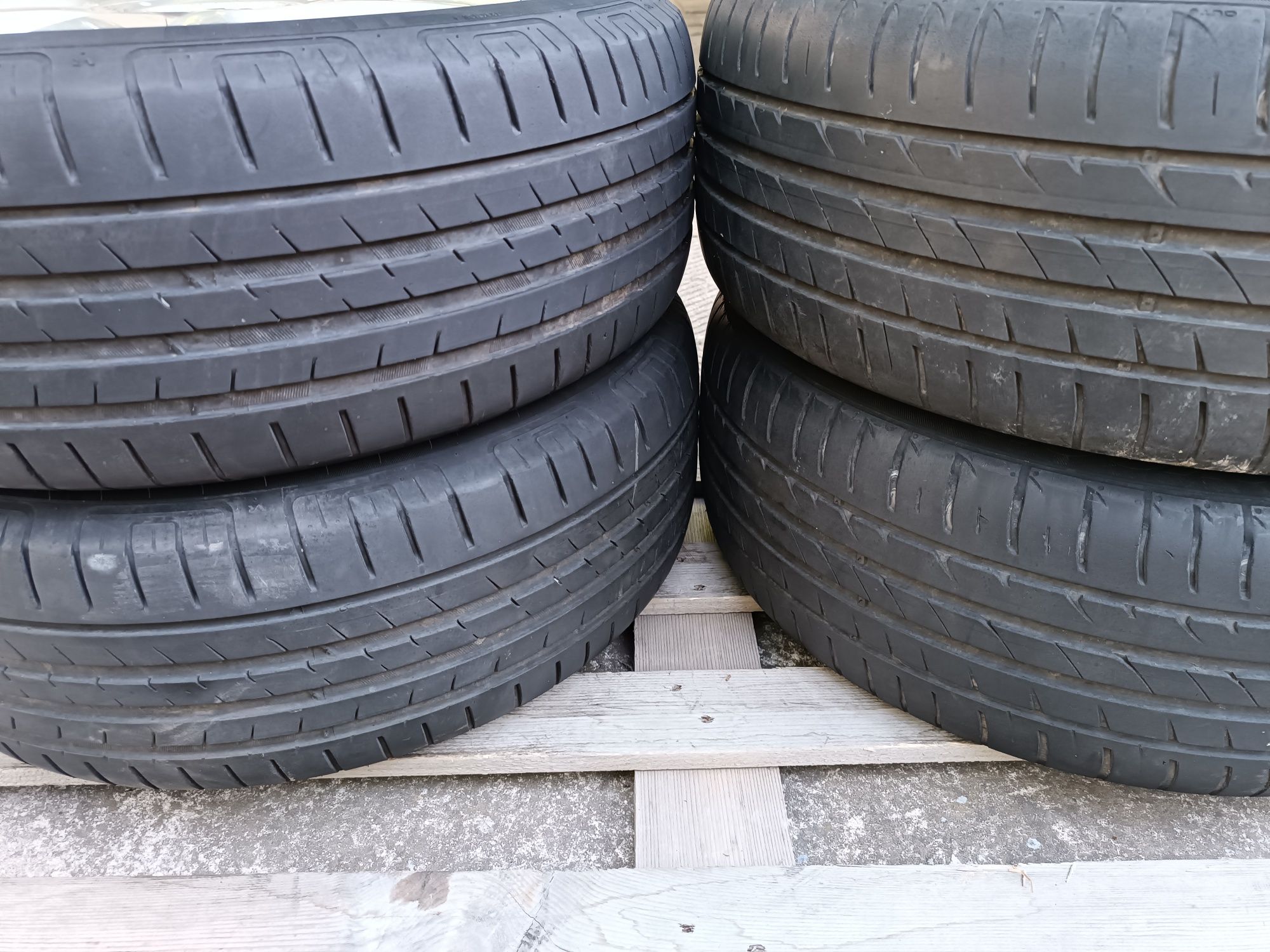 Лети джанти 16ки 5х112 VW + летни гуми 205/55/16
