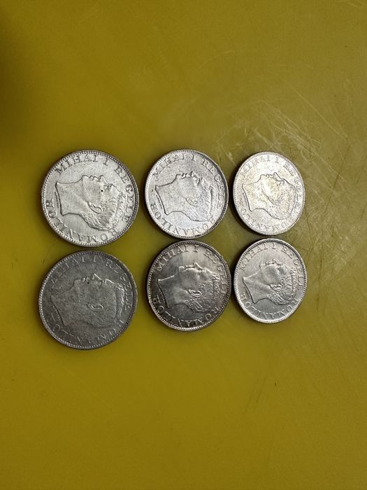 6 buc monede argint 500 lei Regele Mihai