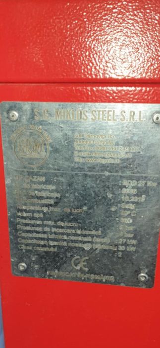 Centrala pe lemne Steel 27 kw