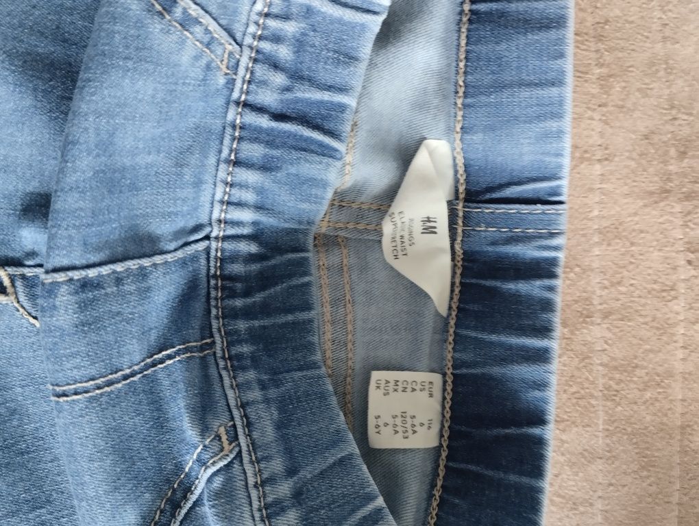 Лот H&M дрехи дънки и блузи за момиче размер 116