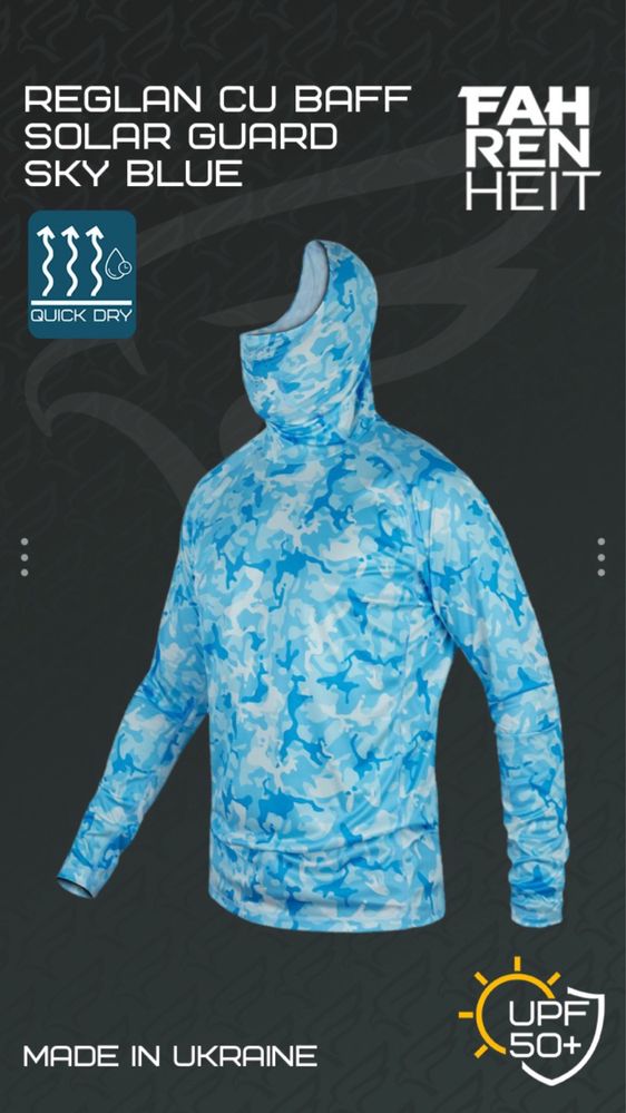 Bluza cu Baff  Solar Goard cu Protectie UPF50+
