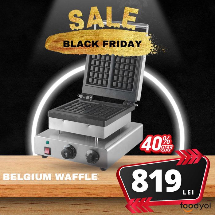 Aparat Belgium Waffle - Black Friday Reducere