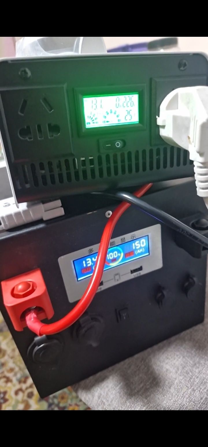 Инвертор 12v-220v 1400w 1.4 киловатт чистый синус преобразователь 220в