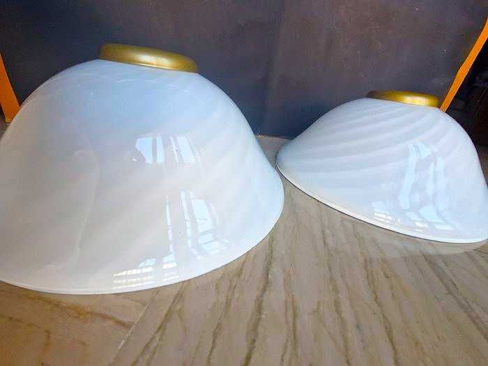 Plafoniera (1 din 2) aplica, MCM, Art Deco, Venini, Murano, vintage