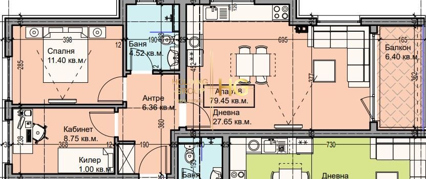 2-стаен в Варна-Галата площ 89 цена 125000