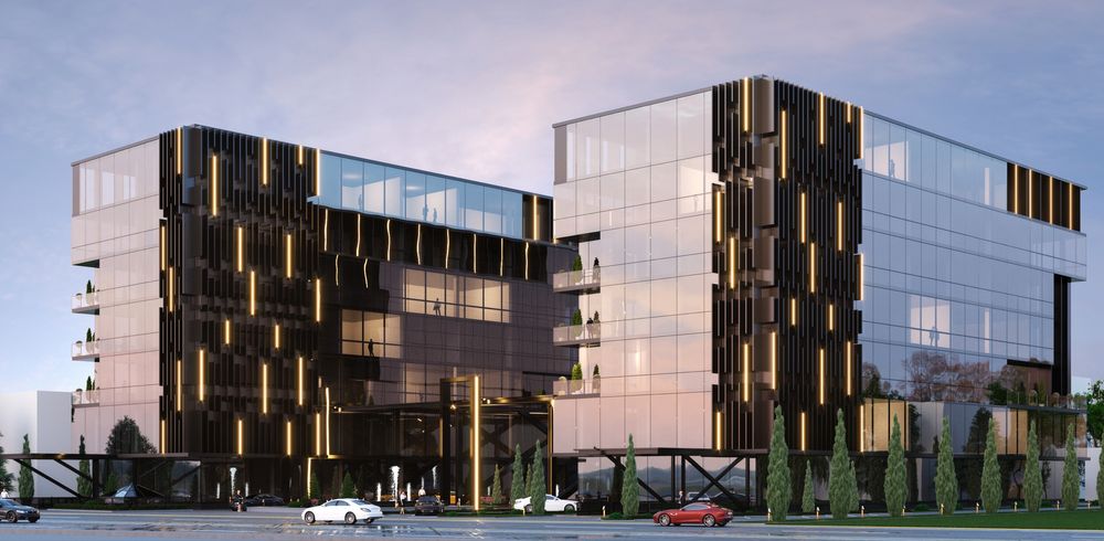 Building, office for rent. With all infrastructures