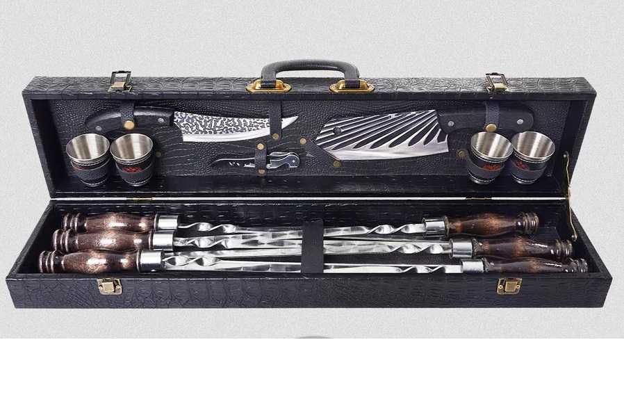 Новинка! Наборы шампуров Кизляр в кейсе - Шашлычный набор на подарок!