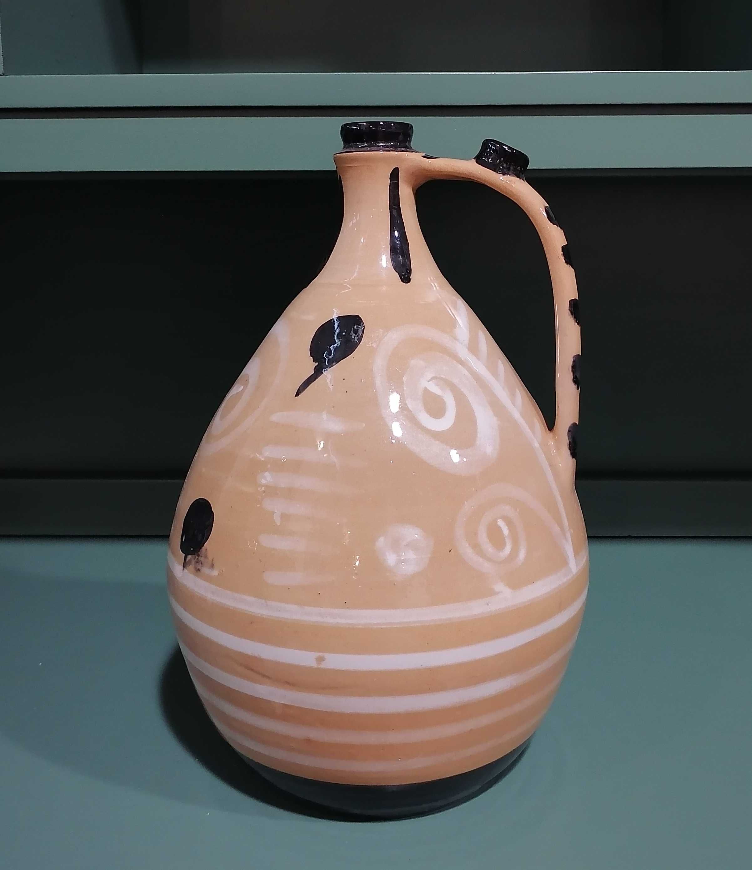 Vas ceramic vechi Bruno Fassari Italy  (Ulcior lut/Obiect decorativ)