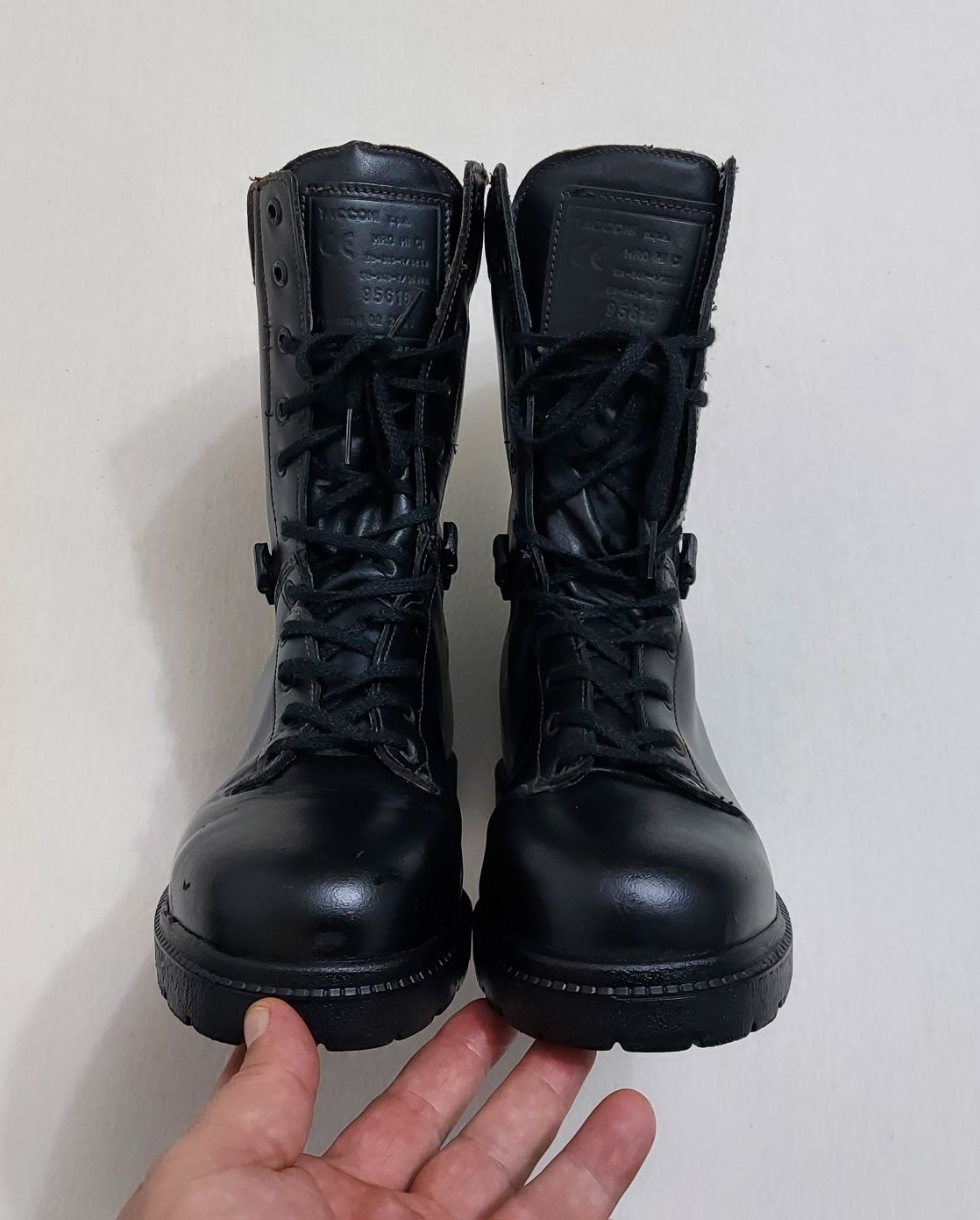 Bocanci profesionali Tacconi Pompieri, militari, tactici, piele, nr 40