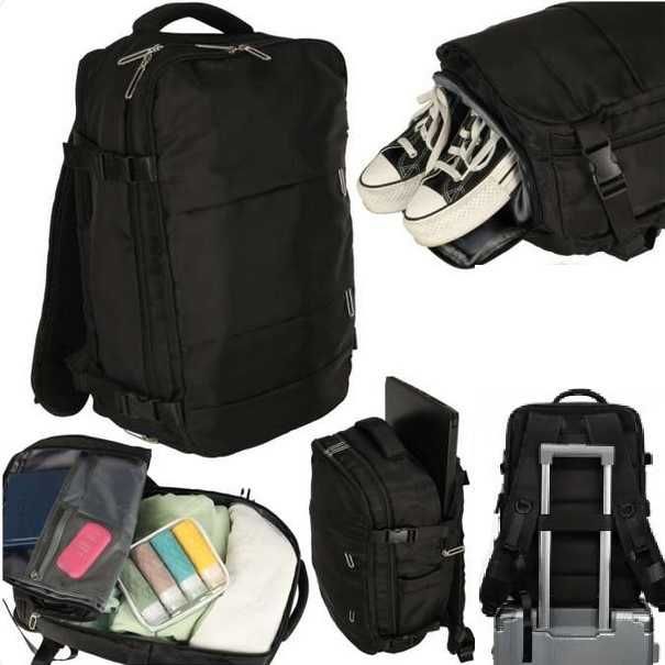 Раница за ръчен багаж с отделение за лаптоп, обувки и 11 джоба