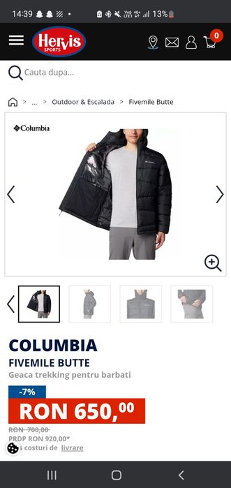 Geacă Columbia nouă  M și L