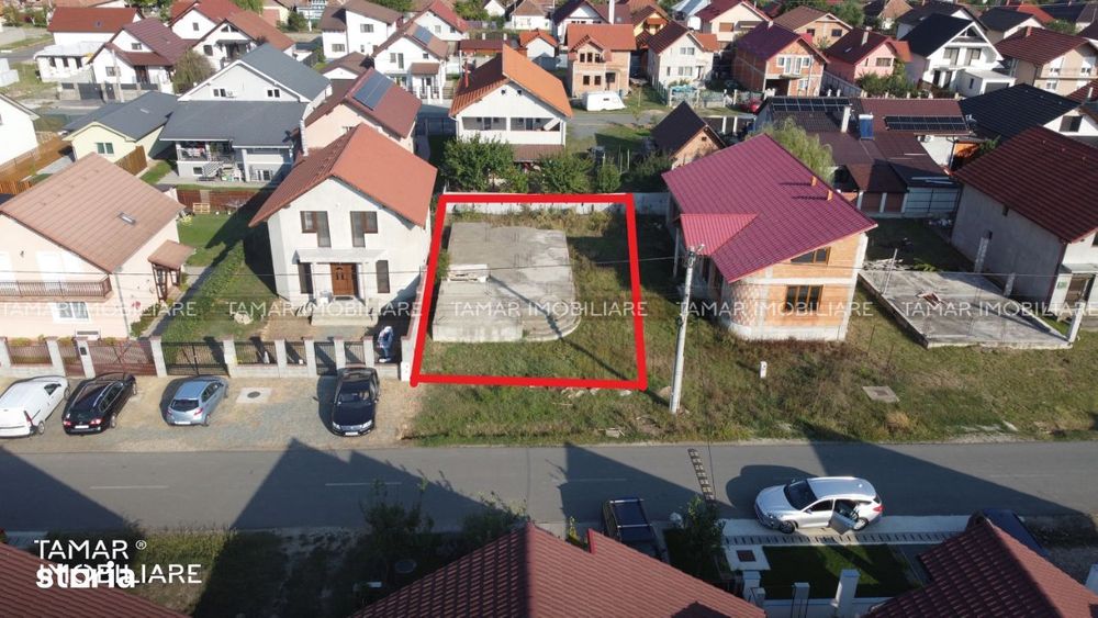 Teren + Fundație cu Demisol în Livada jud.Arad