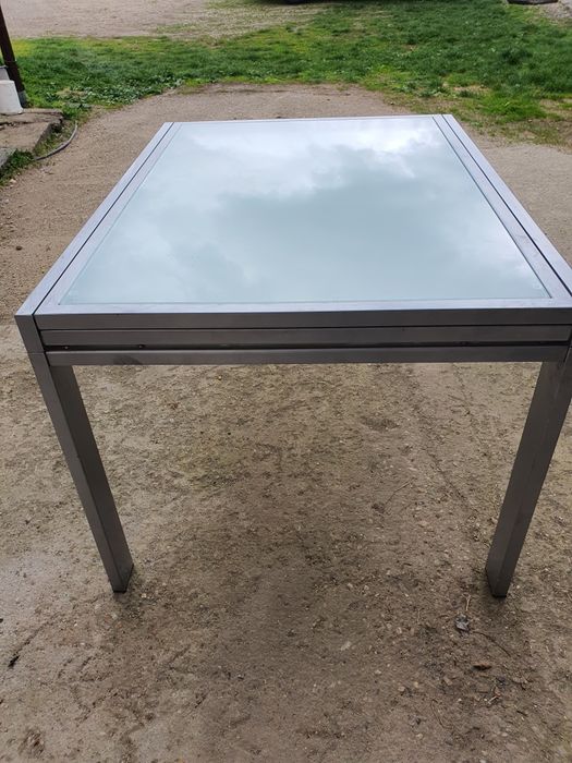 Masă sticlă extensibilă