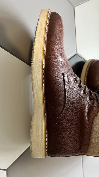 Ghete / bocanci Otter marime 41 piele imblanite șiret / fermoar