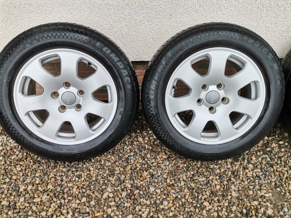 Jante Aliaj Audi 5x112 R15 anvelope vara 195/65r15