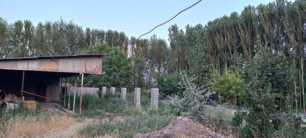 Продается земельный участок с застройкой в Алмазаре.