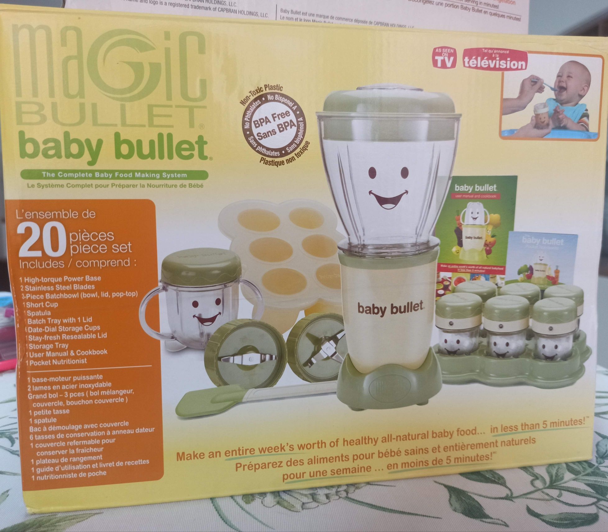Система за грижа за бебета Magic Bullet Baby Bullet,комплект от 20 час