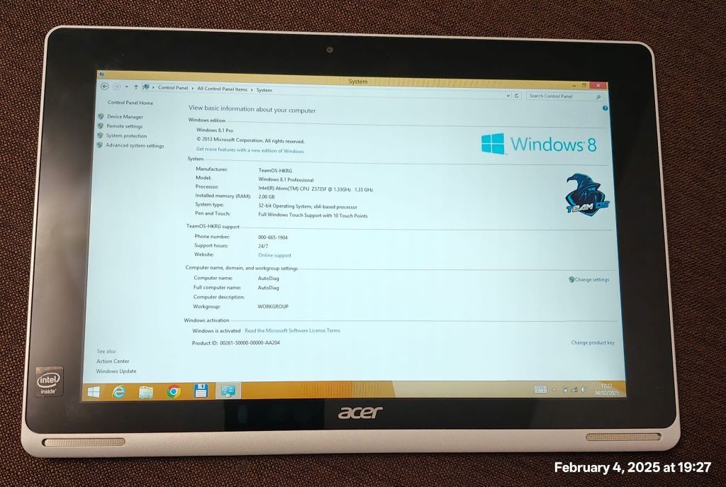Tableta Acer diagnoza auto Delphi Autocom Multiecu Alfaobd Forscan