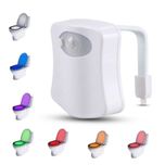 Lampa WC cu senzor de miscare si LED colorat iluminare pentru toaleta