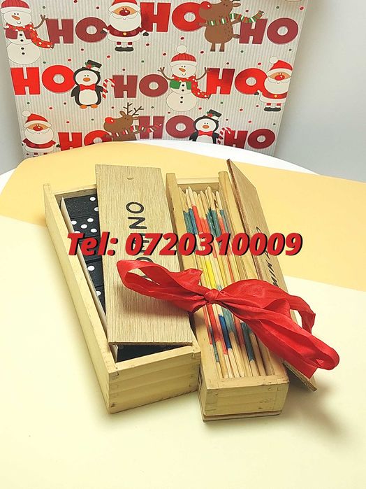 Pachet De Sarbatori  Joc Marocoo mikadoSi Domino  Transport Gra