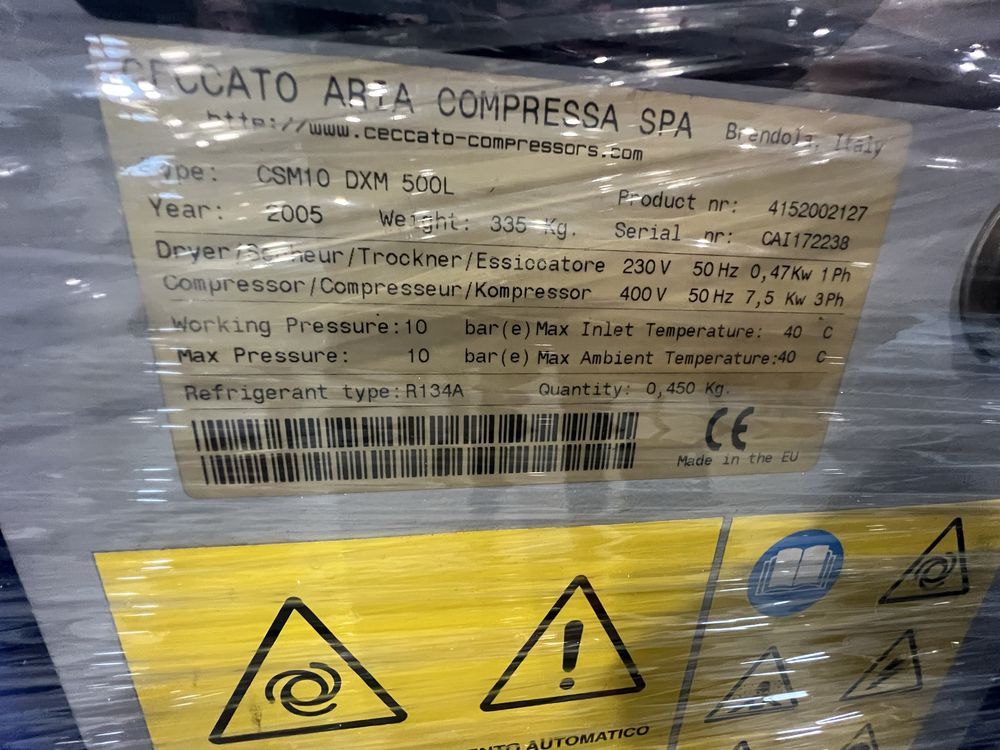 Compresor CECCATO 7,5kw 500L