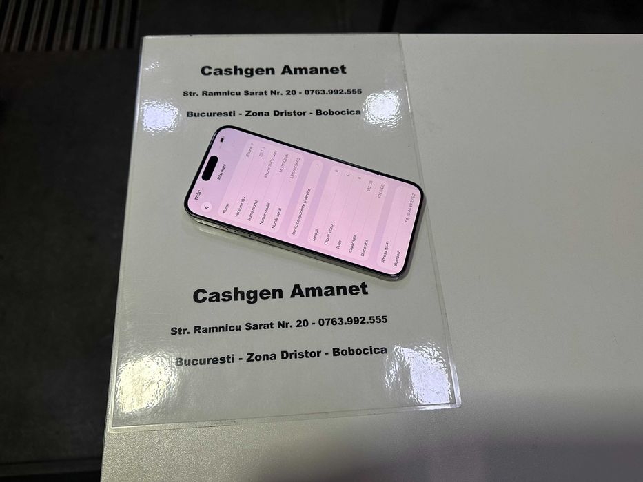 iPhone 15 Pro Max 512GB Baterie 87% - Magazin Cashgen