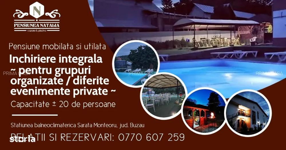 Pensiune inchiriere integrala (aniversari/petreceri private/cumetrii)