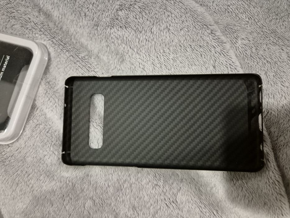 Husa carbon / husa piele alcantara samsung galaxy s10