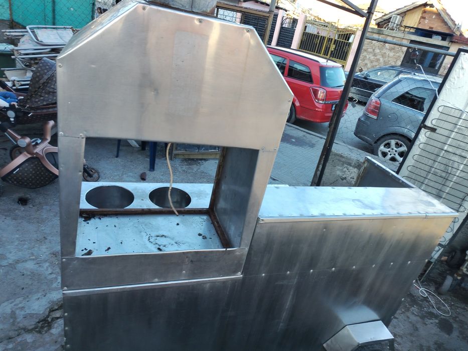 Мобилна скара  от неръждавейка