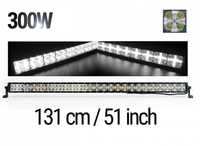 131 см led bar лед диоден бар прожектор дневна светлина cross drl 300w