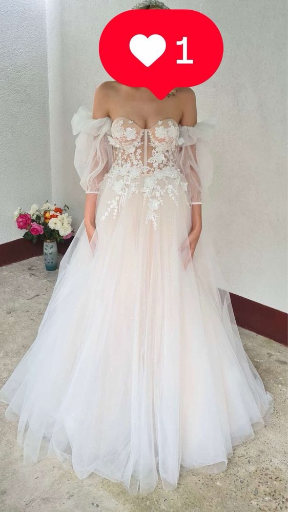 Rochie de mireasa xs-s in stare perfecta