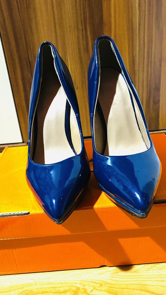 Pantofi Stiletto Albastru, nr. 35