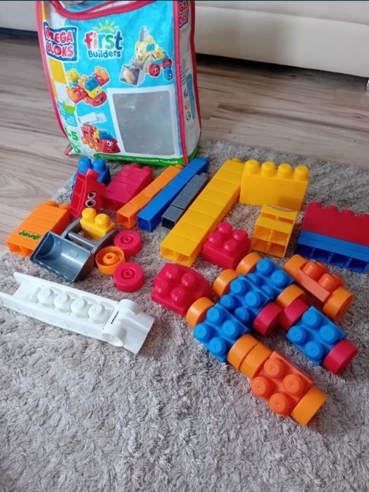 set mega blocks 73 piese 6636 first builders constructii lego
