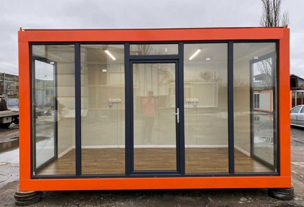 Vand containere modulare Birou cabană Vitrina magazin Coafor Casă