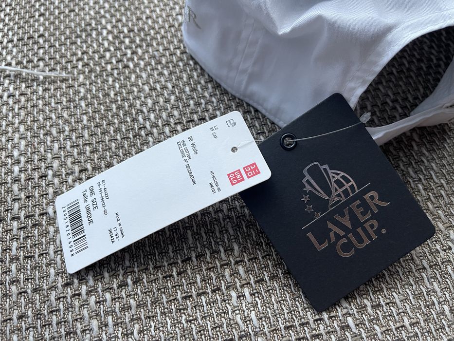 Шапка Uniqlo Roger Federer RF Laver Cup Vancouver Canada Tennis Court