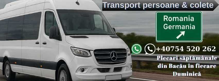 Transport persoane și colete România – Germania Bacau-Stuttgart Retur