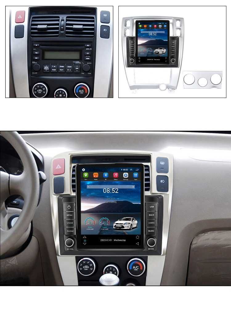 Navigatie Hyundai Tucson 2004-2009,Tesla, Android, 2+32GB ROM,10inch