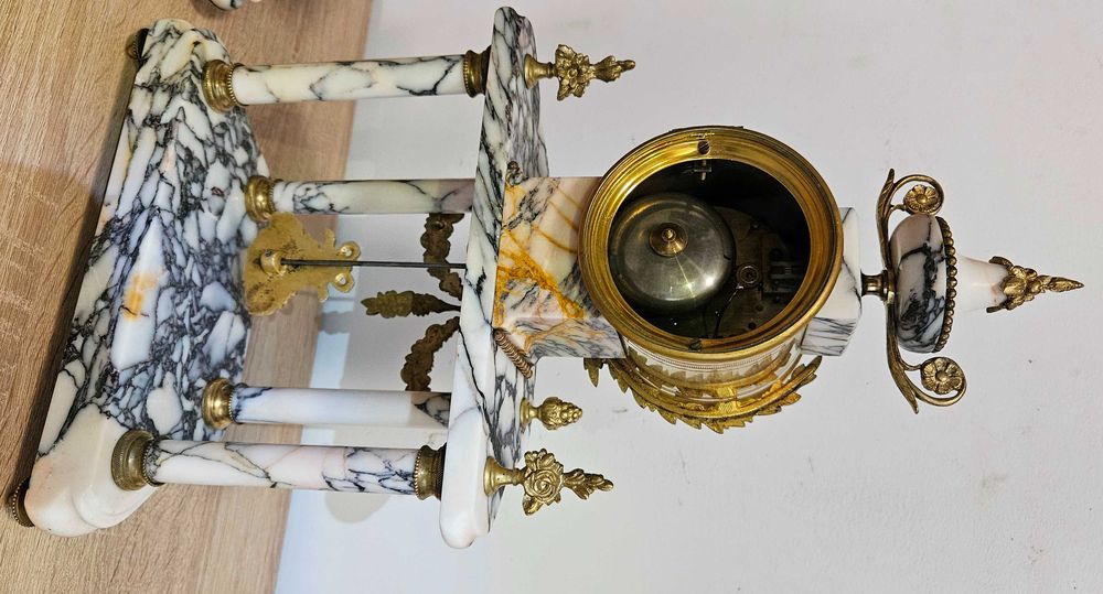 Ceas de semineu cu pendul  Samuel Marti -3 piese