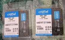 vand rami laptop sodimm 2x64gb ddr5 5600mhz cl46 1.1v crucial noi bulk