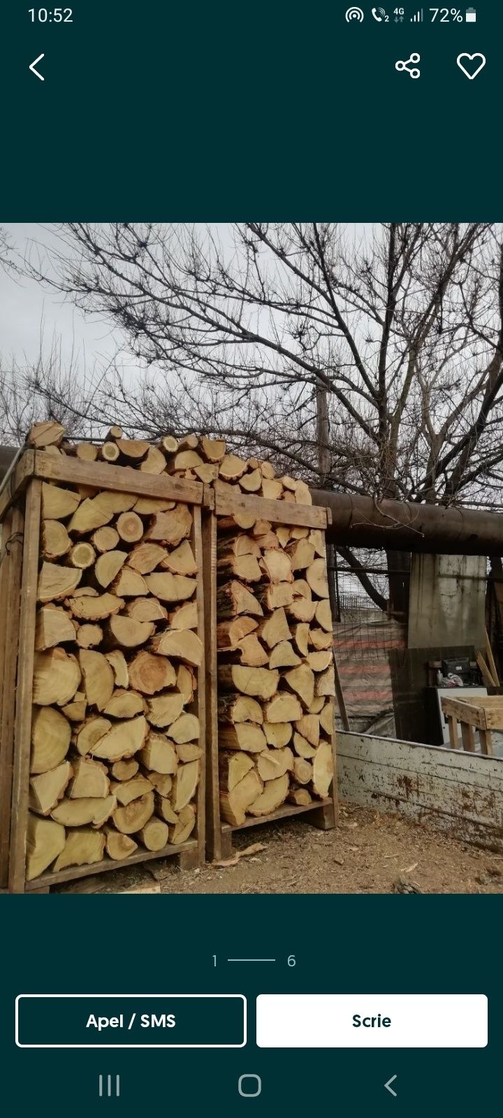 Vindem lemne de foc stejar salcam la palet si la tona