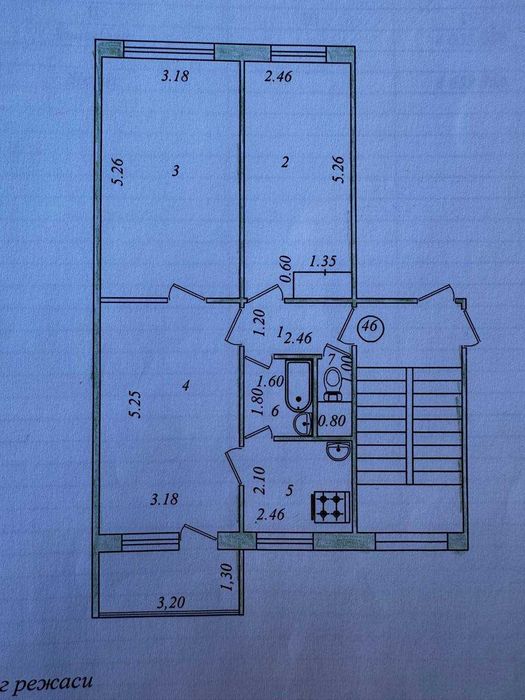 Продается пустая 3х комнатная квартира - Чиланзар 17, круг Аль-Хорезми