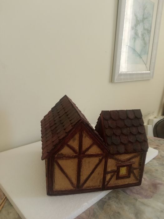 Средновековна английска селска къща. Ръчна изработка.