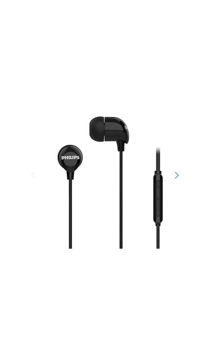 Casti philips tae2146bk/00, cu fir, in-ear, microfon, usb-c, negru