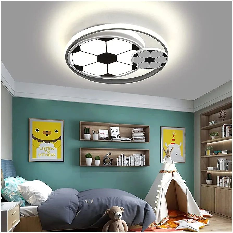 LED лампа футболна топка димируема с дистанционно 38W
