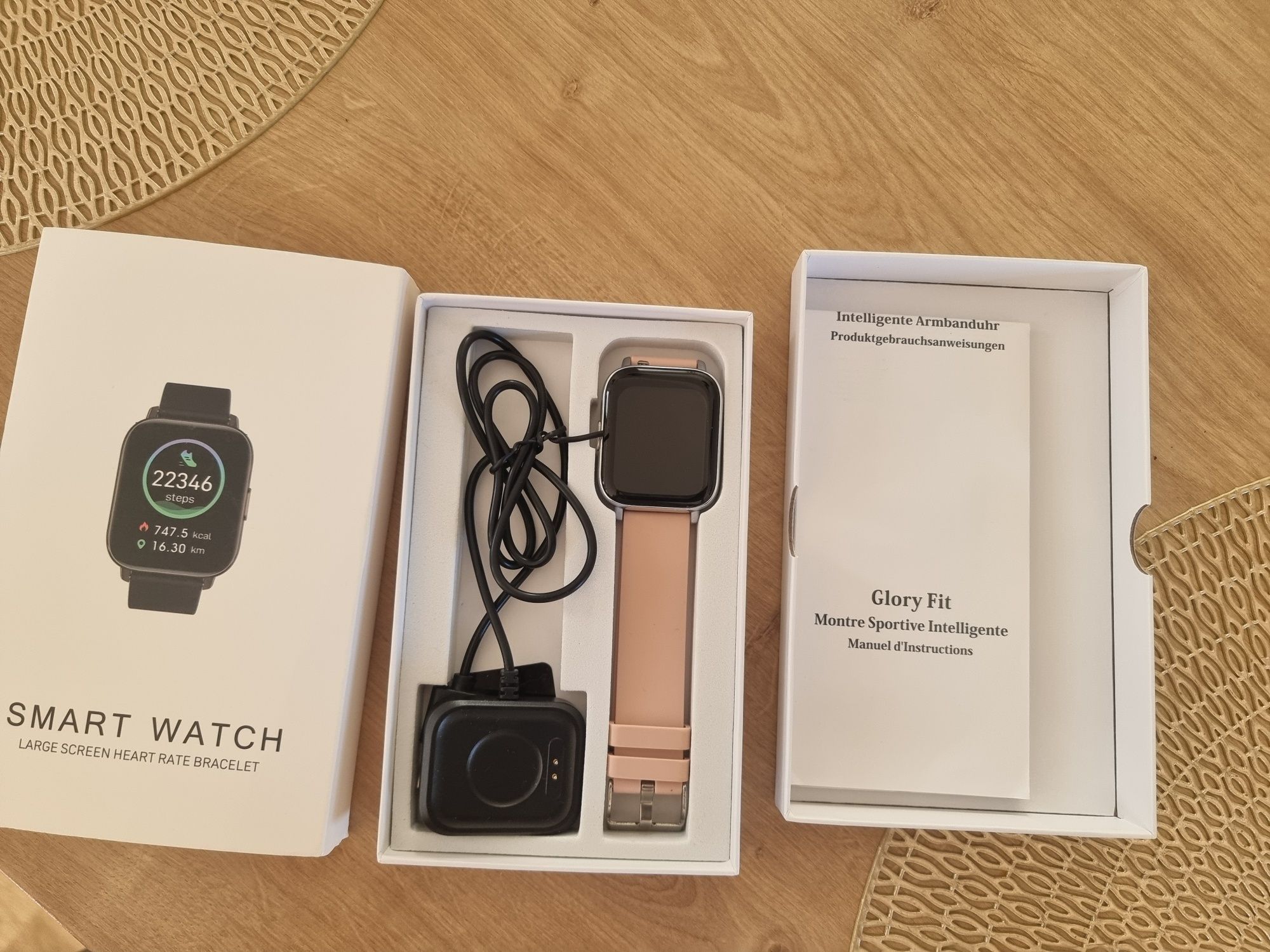 Smartwatch Gloryfit nou roz