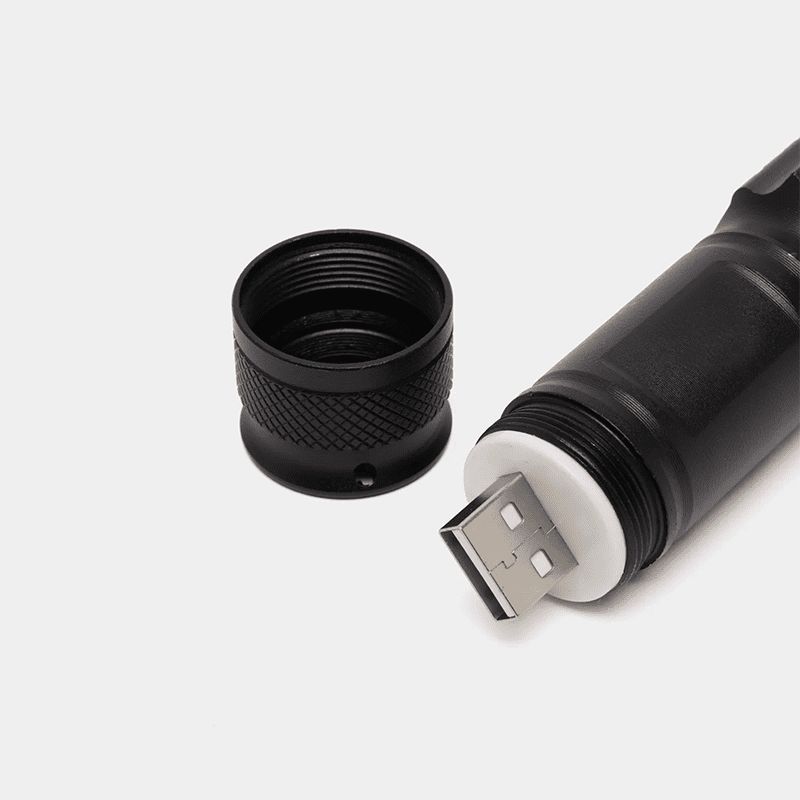 НЕМСКИ Джобно USB фенерче – USB Rechargeable LED Torch + ЛЕД ФЕНЕР
