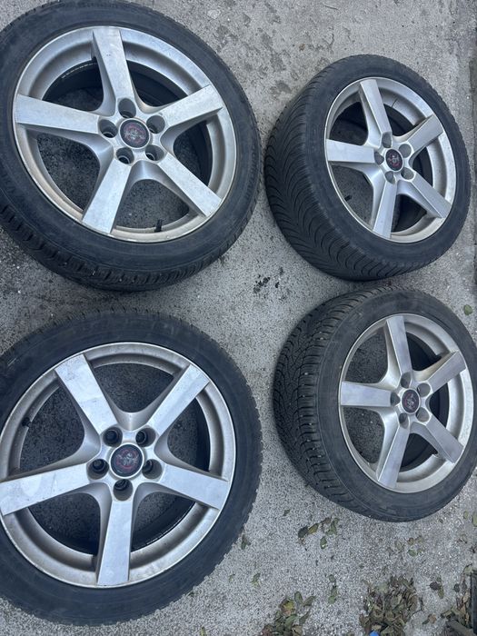 Jante+cauciucuri r17 5x100 225/45,2 cauciucuri sunt bune